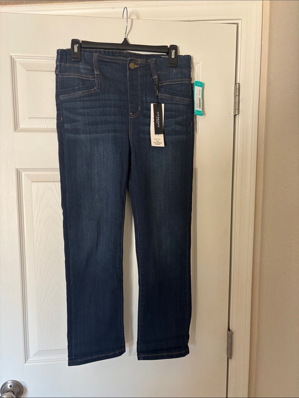 Liverpool Crop Jeans Women’s Size 8/29 Griffith Spr Dark Wash Denim Jeans NWT